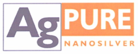 Ag PURE NANOSILVER Logo (DPMA, 22.07.2004)