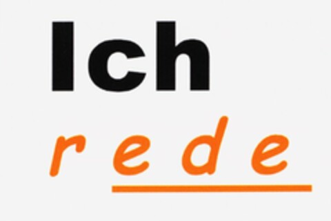 Ich rede Logo (DPMA, 29.11.2004)