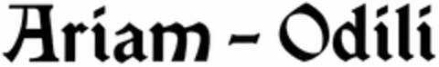 Ariam - Odili Logo (DPMA, 04/13/2005)