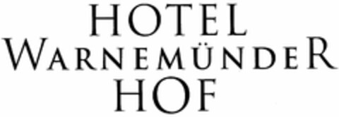 HOTEL WARNEMÜNDER HOF Logo (DPMA, 05.09.2005)