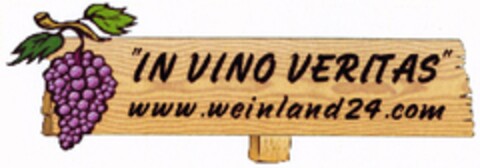 "IN VINO VERITAS" www.weinland24.com Logo (DPMA, 16.01.2007)