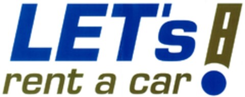 LET's rent a car Logo (DPMA, 26.01.2007)