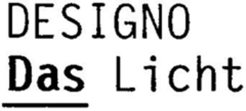 DESIGNO Das Licht Logo (DPMA, 16.11.1995)