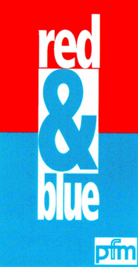 red & blue pfm Logo (DPMA, 10/06/1999)