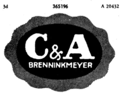 C&A BRENNINKMEYER Logo (DPMA, 11/13/1926)