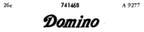 Domino Logo (DPMA, 01/14/1960)