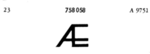 AE Logo (DPMA, 04.07.1960)