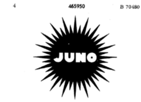 JUNO Logo (DPMA, 27.01.1934)