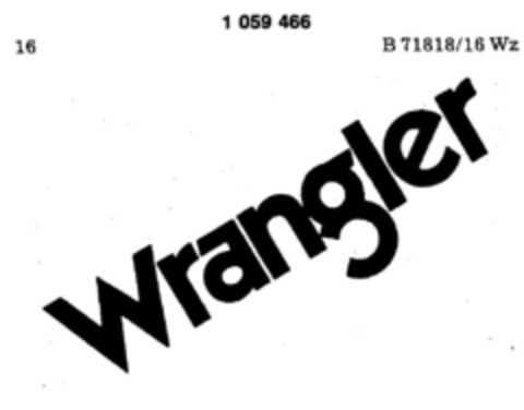 Wrangler Logo (DPMA, 01.02.1983)