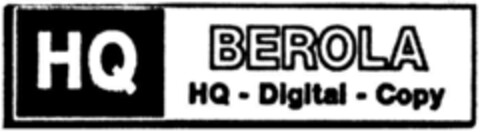 HQ BEROLA HQ-Digital-Copy Logo (DPMA, 25.05.1993)