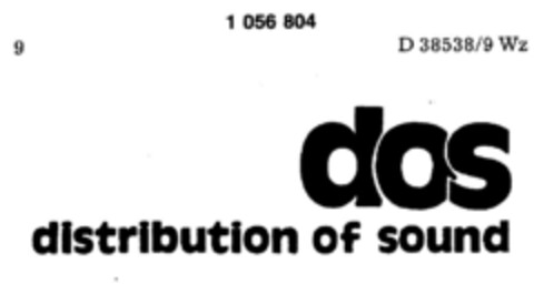 dos distribution of sound Logo (DPMA, 07.05.1983)
