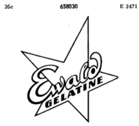 Ewald GELATINE Logo (DPMA, 12.06.1953)