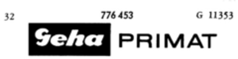 Geha PRIMAT Logo (DPMA, 03/14/1962)