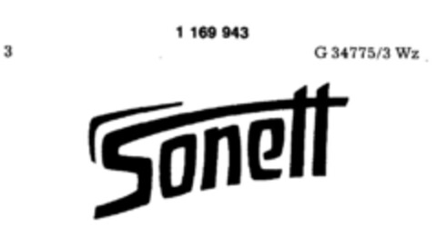 Sonett Logo (DPMA, 09/29/1987)