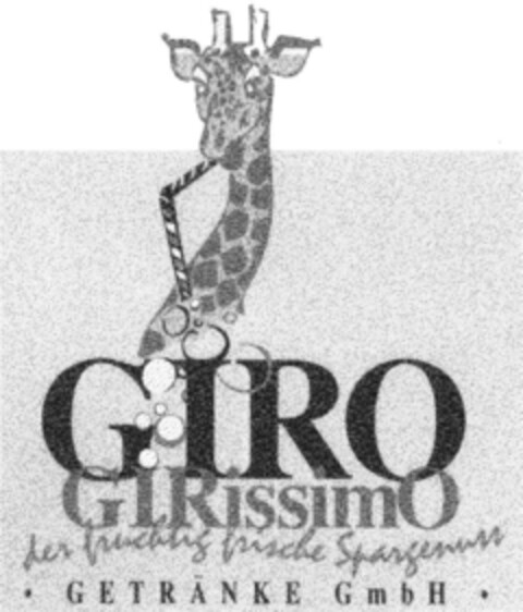 GIRO GIRissimO der fruchtig frische Spargenuss · G E T R Ä N K E  G m b H · Logo (DPMA, 15.07.1992)