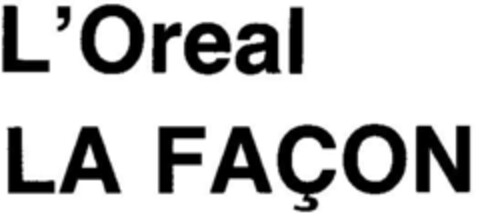 L`Oreal LA FACON Logo (DPMA, 12.10.1984)