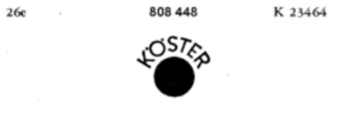 KÖSTER Logo (DPMA, 10/10/1964)