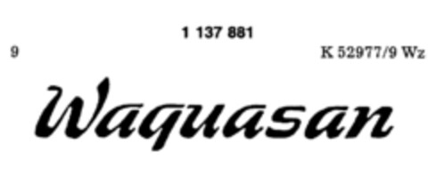 Waquasan Logo (DPMA, 05.07.1988)