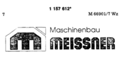 m MASCHINENBAU MEISSNER Logo (DPMA, 11.03.1990)