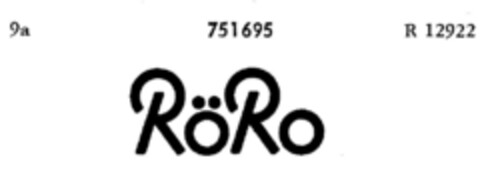 RöRo Logo (DPMA, 07.11.1959)