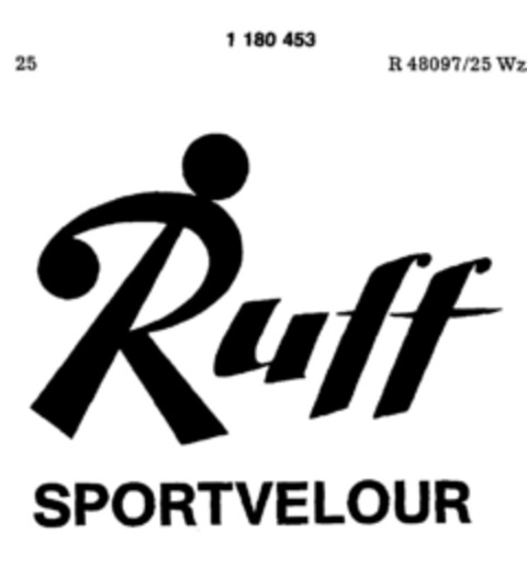 Ruff SPORTVELOUR Logo (DPMA, 01.06.1989)