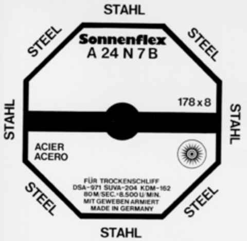 Sonnenflex A 24 N 7 B Logo (DPMA, 10.06.1980)