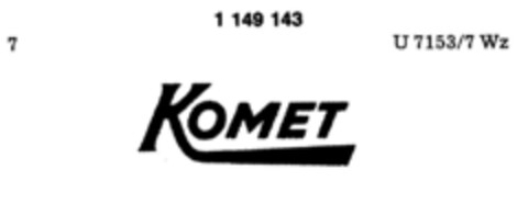 KOMET Logo (DPMA, 07.01.1988)