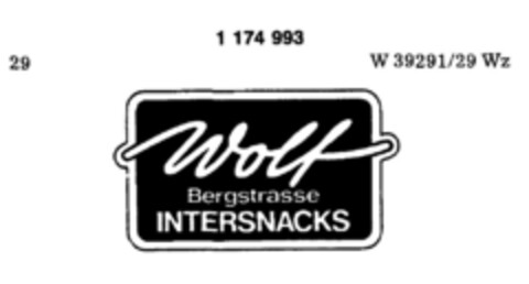 Wolf Bergstrasse INTERSNACKS Logo (DPMA, 08.06.1989)