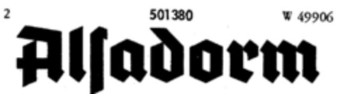 Alsadorm Logo (DPMA, 12/18/1937)