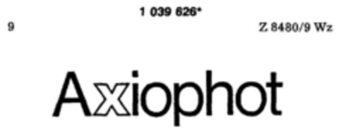 Axiophot Logo (DPMA, 08/28/1982)