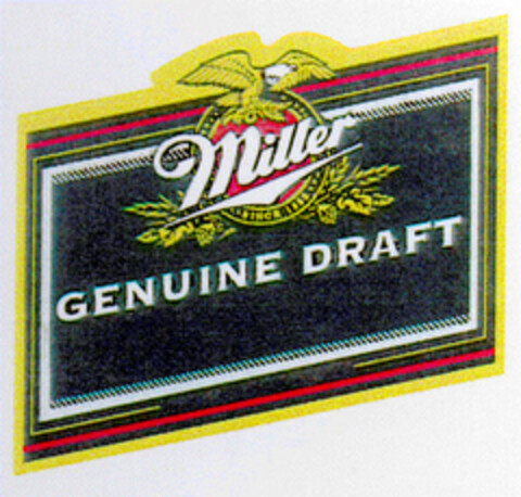 Miller GENUINE DRAFT Logo (DPMA, 05/16/2001)