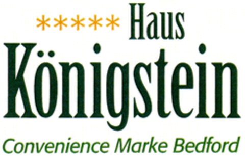 Haus Königstein Convenience Marke Bedford Logo (DPMA, 18.07.2008)