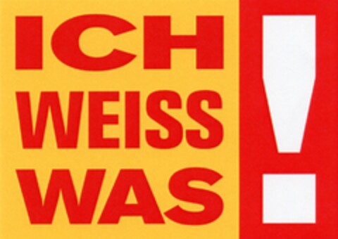 ICH WEISS WAS! Logo (DPMA, 20.10.2009)