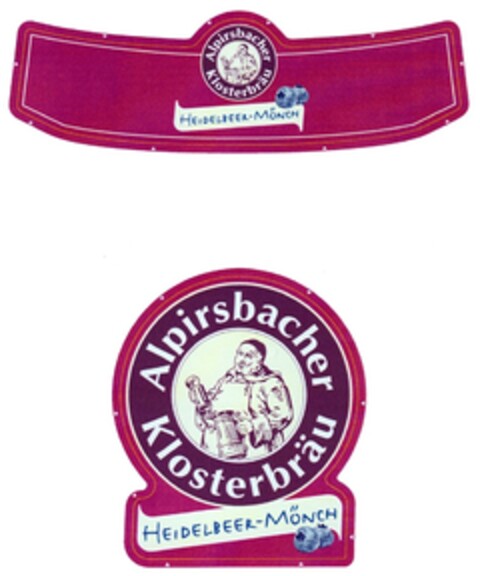 Alpirsbacher Klosterbräu Heidelbeer-Mönch Logo (DPMA, 04.11.2009)