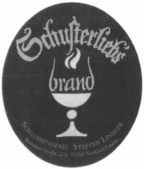 Schusterlieb's brand SCHAUBRENNEREI STEFFEN LINDNER Logo (DPMA, 01/13/2010)