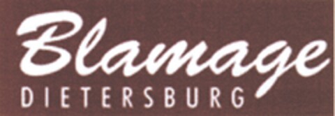 Blamage Dietersburg Logo (DPMA, 01/26/2013)