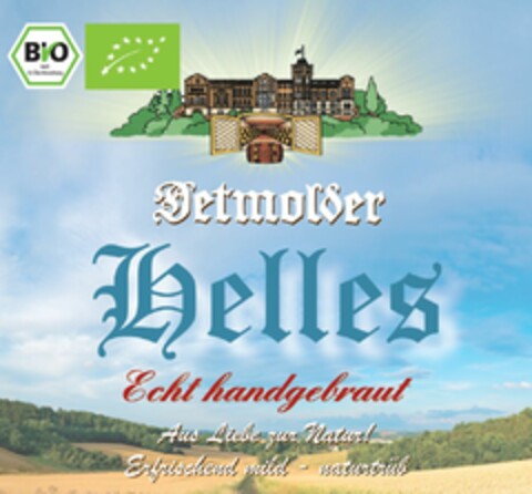 Detmolder Helles Echt handgebraut Aus Liebe zur Natur! Erfrischend mild - naturtrüb Logo (DPMA, 01.09.2021)