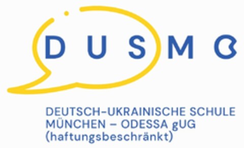 DUSMO DEUTSCH-UKRAINISCHE SCHULE MÜNCHEN - ODESSA gUG (haftungsbeschränkt) Logo (DPMA, 27.04.2022)