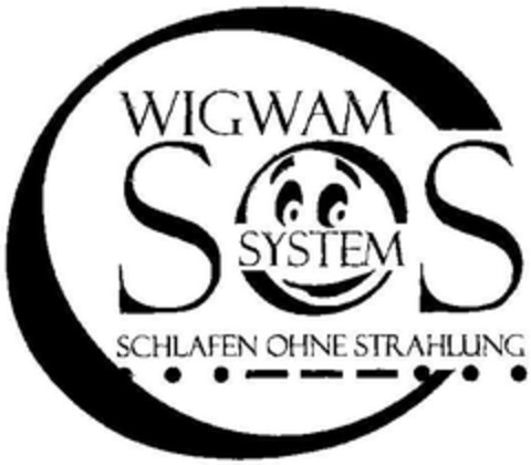 WIGWAM SYSTEM SOS SCHLAFEN OHNE STRAHLUNG Logo (DPMA, 01/30/2003)