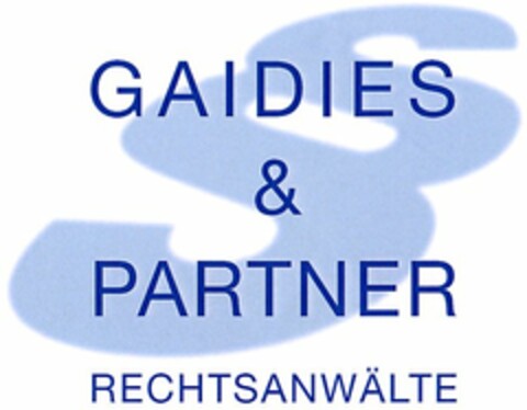 GAIDIES & PARTNER RECHTSANWÄLTE Logo (DPMA, 02.09.2003)