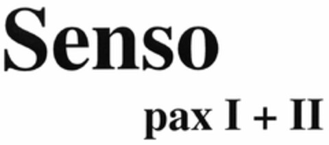 Senso pax I + II Logo (DPMA, 12.04.2005)