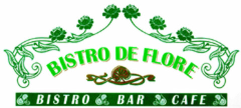 BISTRO DE FLORE BISTRO BAR CAFE Logo (DPMA, 05/22/1997)