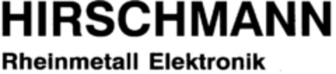 HIRSCHMANN Rheinmetall Elektronik Logo (DPMA, 04.02.1998)