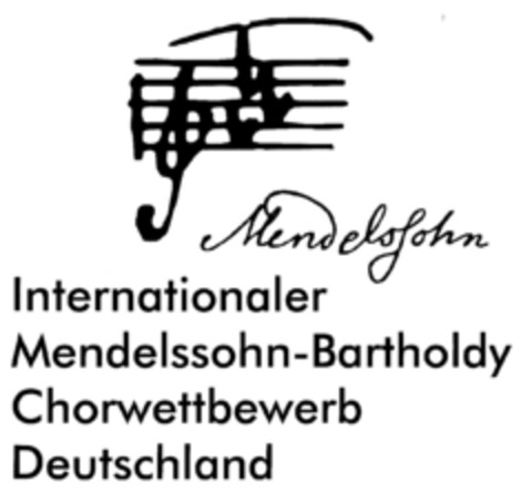 Internationaler Mendelssohn-Bartholdy Chorwettbewerb Deutschland Logo (DPMA, 24.12.1998)