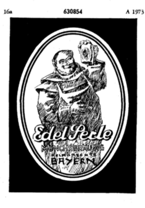 Edel Perle MÖNCHSBRÄU AG HELMBRECHTS BAYERN Logo (DPMA, 24.04.1952)