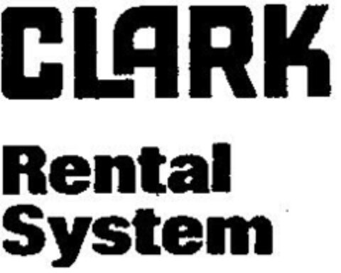 CLARK Rental System Logo (DPMA, 02.04.1979)