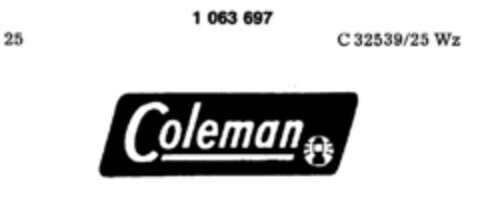 Coleman Logo (DPMA, 19.10.1983)