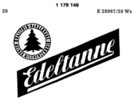 Edeltanne Logo (DPMA, 06.09.1989)