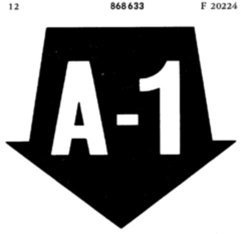 A-1 Logo (DPMA, 03.12.1968)