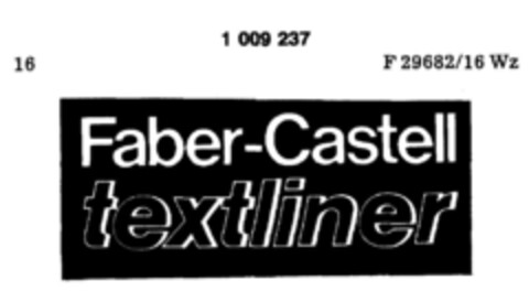 Faber-Castell textliner Logo (DPMA, 02/23/1980)